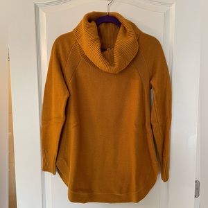 Anthropologie tunic funnel neck sweater